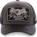lippikset-kaareva-rekka-harmaa-snapback-damaged-von-dutch