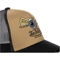 lippikset-kaareva-rekka-ruskea-snapback-mou-von-dutch