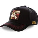 lippikset-kaareva-musta-snapback-coy3-kojootti-looney-tunes-capslab