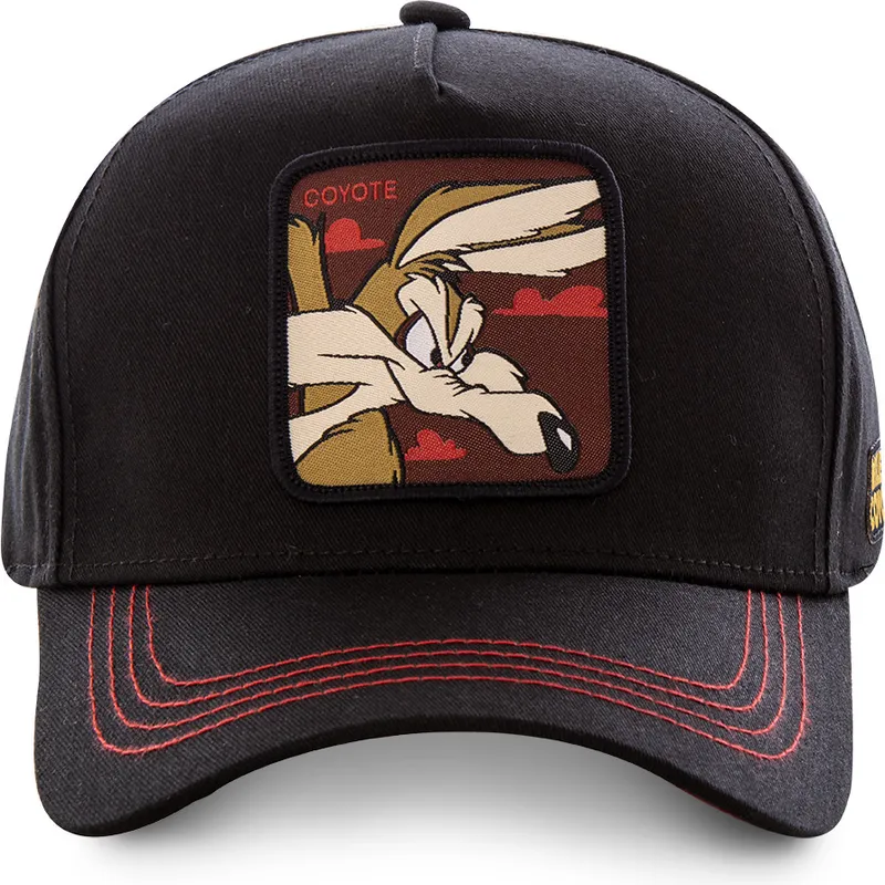lippikset-kaareva-musta-snapback-coy3-kojootti-looney-tunes-capslab