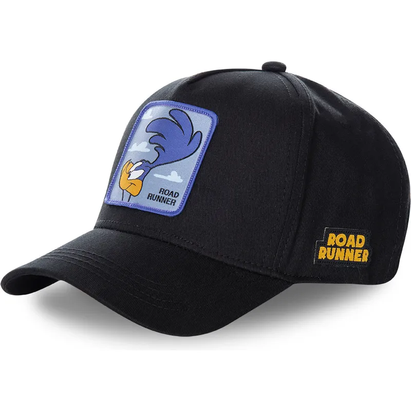 lippikset-kaareva-musta-snapback-roa3-maantiekiitaja-looney-tunes-capslab