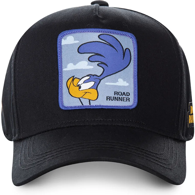 lippikset-kaareva-musta-snapback-roa3-maantiekiitaja-looney-tunes-capslab