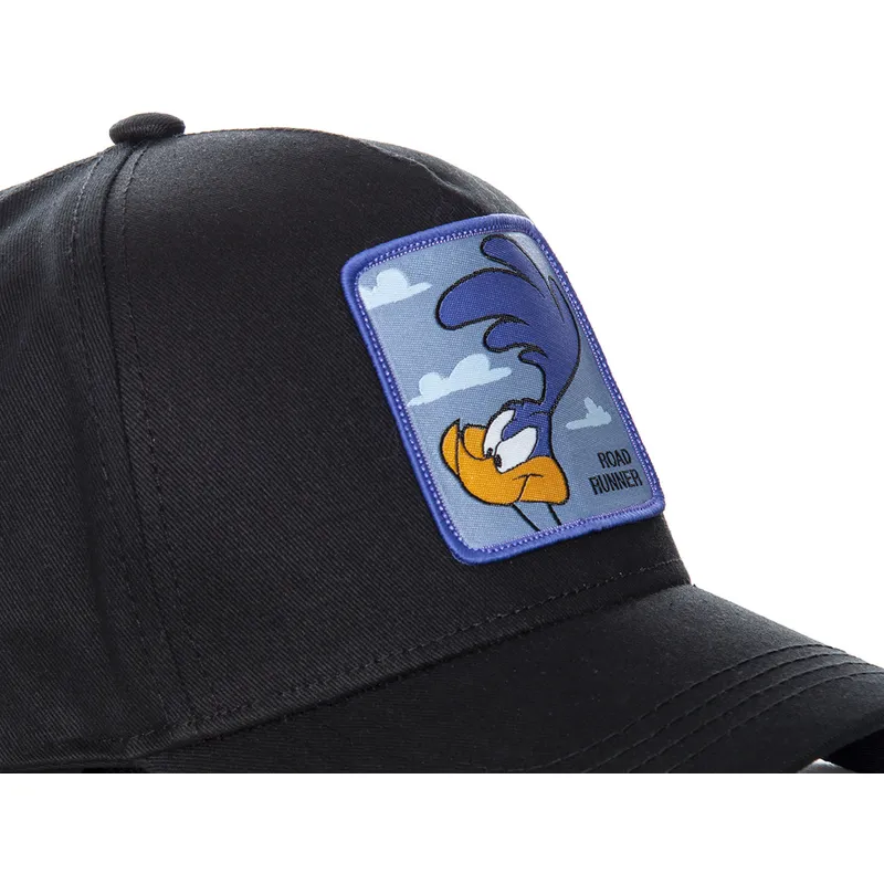 lippikset-kaareva-musta-snapback-roa3-maantiekiitaja-looney-tunes-capslab