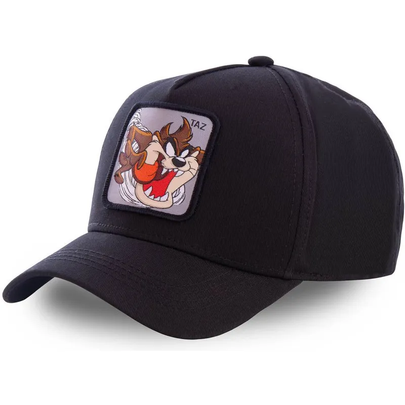 lippikset-kaareva-musta-snapback-tasmanian-piru-looney-tunes-capslab lippikset-kaareva-musta-snapback-tasmanian-piru-looney-tunes-capslab