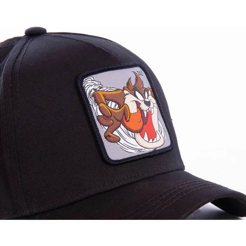 lippikset-kaareva-musta-snapback-tasmanian-piru-looney-tunes-capslab lippikset-kaareva-musta-snapback-tasmanian-piru-looney-tunes-capslab