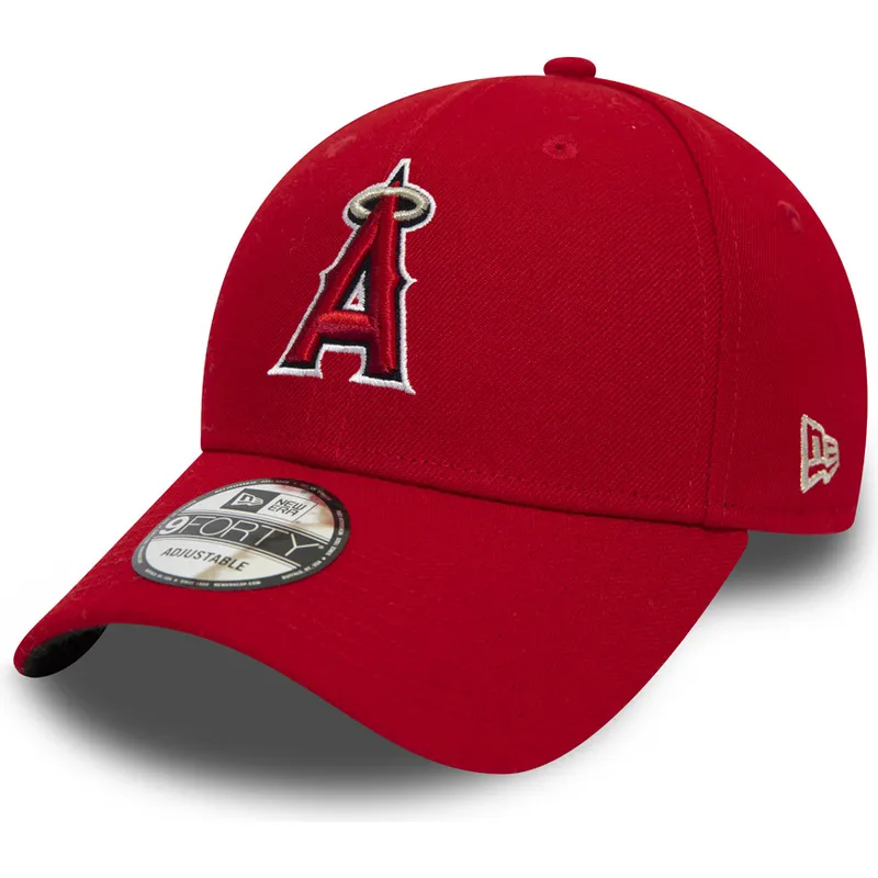 lippikset-kaareva-punainen-saadettava-nauha-9forty-the-league-los-angeles-angels-mlb-new-era