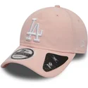 lippikset-kaareva-vaaleanpunainen-saadettava-nauha-9twenty-dryera-packable-los-angeles-dodgers-mlb-new-era