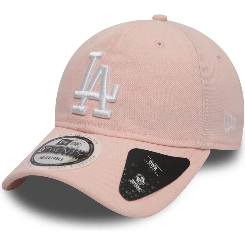 lippikset-kaareva-vaaleanpunainen-saadettava-nauha-9twenty-dryera-packable-los-angeles-dodgers-mlb-new-era