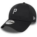 lippikset-kaareva-musta-saadettava-nauha-9forty-shadow-tech-pittsburgh-pirates-mlb-new-era