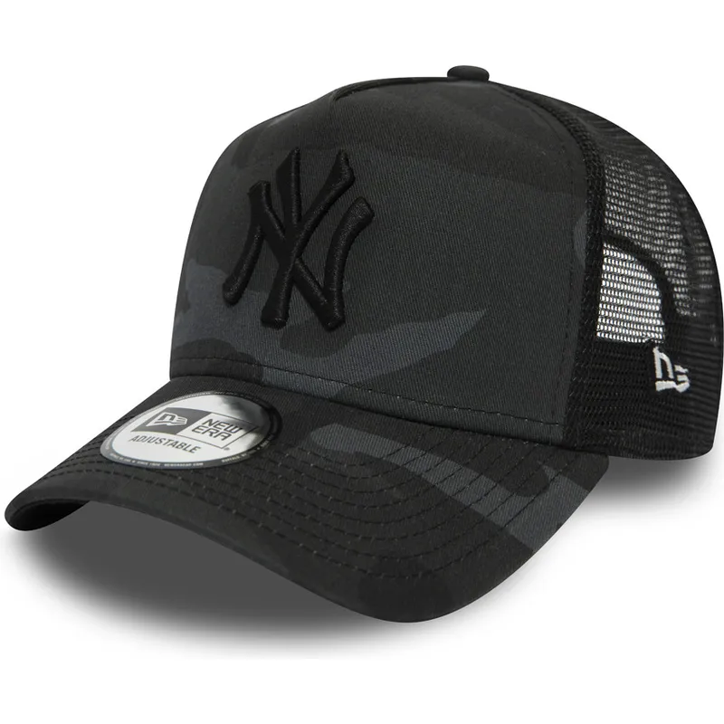lippikset-kaareva-rekka-maastokuvio-snapback-essential-camo-a-frame-new-york-yankees-mlb-new-era