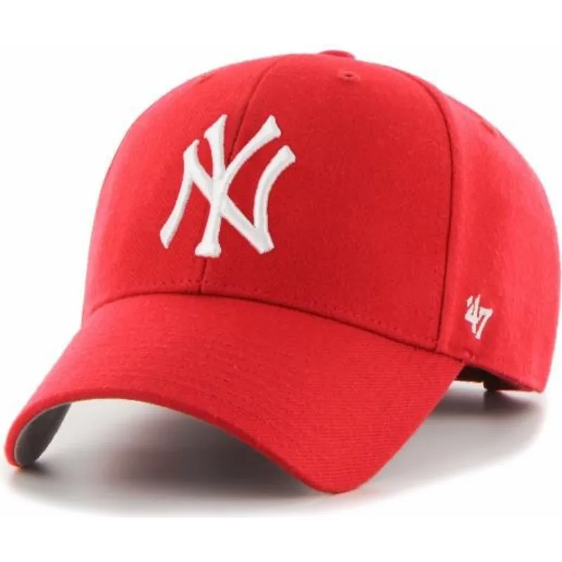 lippikset-kaareva-punainen-saadettava-nauha-lapsille-mvp-new-york-yankees-mlb-47-brand