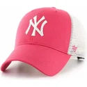 lippikset-kaareva-rekka-vaaleanpunainen-snapback-mvp-flagship-new-york-yankees-mlb-47-brand