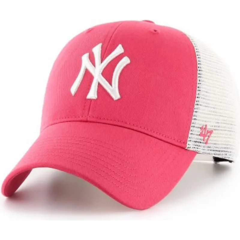 lippikset-kaareva-rekka-vaaleanpunainen-snapback-mvp-flagship-new-york-yankees-mlb-47-brand