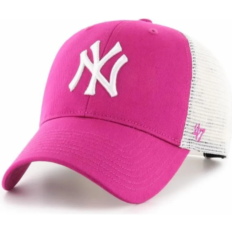 lippikset-kaareva-rekka-vaaleanpunainen-snapback-mvp-flagship-new-york-yankees-mlb-47-brand