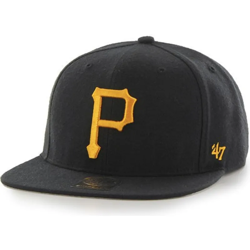lippikset-littea-musta-snapback-captain-no-shot-pittsburgh-pirates-mlb-47-brand