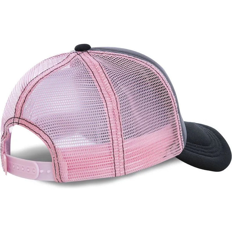 lippikset-kaareva-rekka-harmaa-snapback-rosa-buu3m-kid-buu-dragon-ball-capslab
