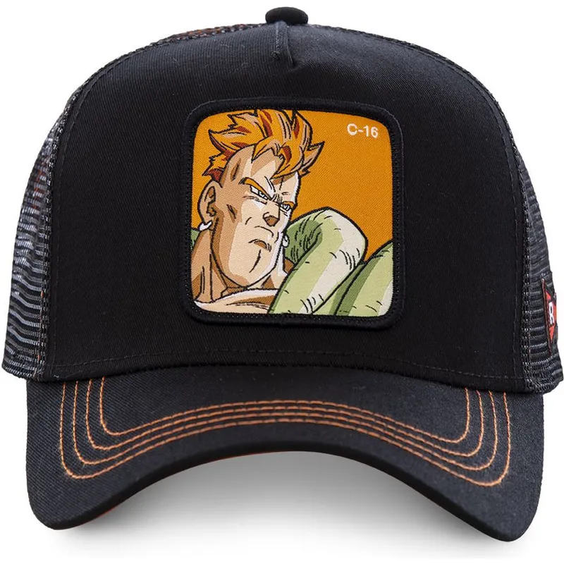 lippikset-kaareva-rekka-musta-snapback-androide-c16b-c-16-dragon-ball-capslab