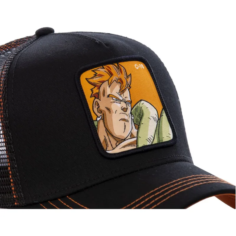 lippikset-kaareva-rekka-musta-snapback-androide-c16b-c-16-dragon-ball-capslab