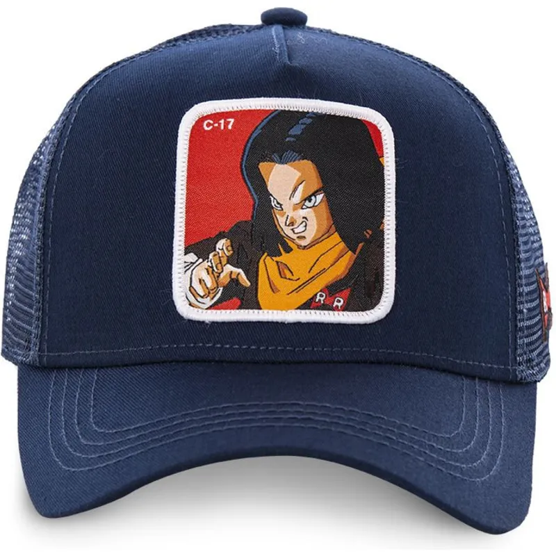 lippikset-kaareva-rekka-laivastonsininen-snapback-androide-c17a-c-17-dragon-ball-capslab