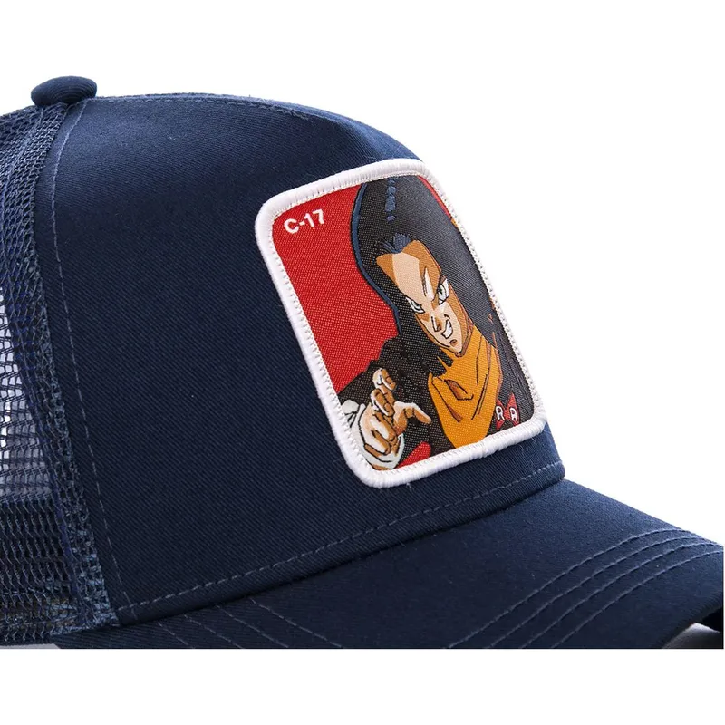 lippikset-kaareva-rekka-laivastonsininen-snapback-androide-c17a-c-17-dragon-ball-capslab