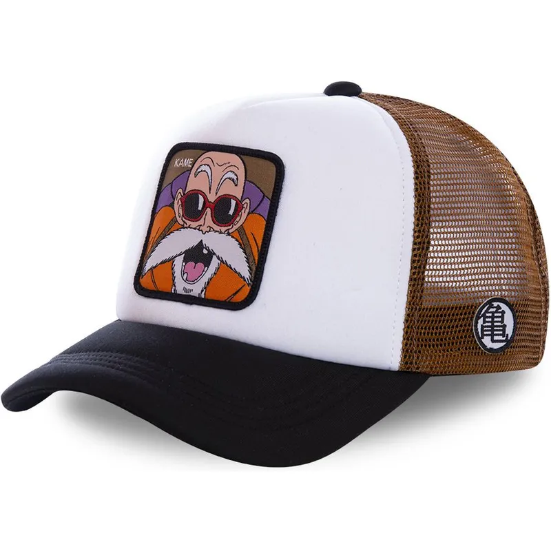 lippikset-kaareva-rekka-valkoinen-snapback-kam3m-muten-roshi-dragon-ball-capslab lippikset-kaareva-rekka-valkoinen-snapback-kam3m-muten-roshi-dragon-ball-capslab