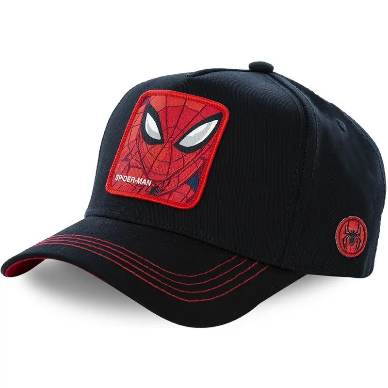 lippikset-kaareva-musta-snapback-spi3-spider-man-marvel-comics-capslab