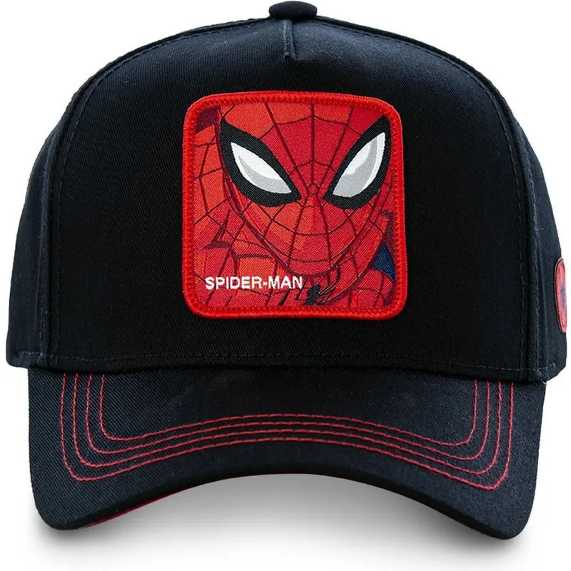 lippikset-kaareva-musta-snapback-spi3-spider-man-marvel-comics-capslab