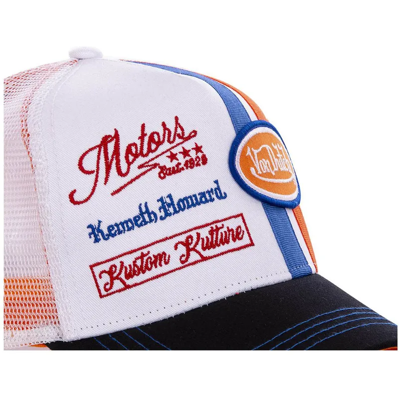 lippikset-kaareva-rekka-valkoinen-snapback-mcqora-von-dutch