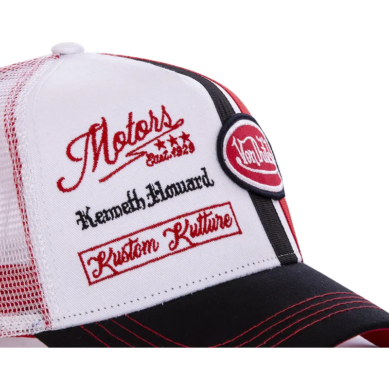 lippikset-kaareva-rekka-valkoinen-snapback-mcqred-von-dutch