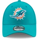 lippikset-kaareva-sininen-saadettava-nauha-9forty-the-league-miami-dolphins-nfl-new-era