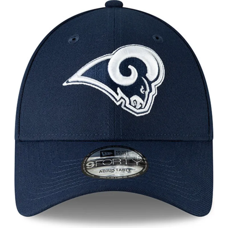 lippikset-kaareva-sininen-saadettava-nauha-9forty-the-league-los-angeles-rams-nfl-new-era