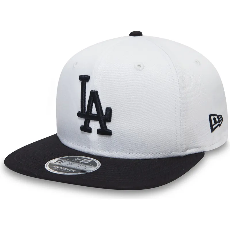 lippikset-littea-valkoinen-snapback-lapsille-9fifty-contrast-crown-los-angeles-dodgers-mlb-new-era