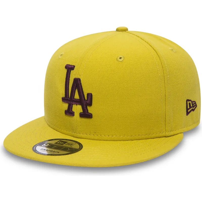 lippikset-littea-keltainen-snapback-9fifty-essential-league-los-angeles-dodgers-mlb-new-era