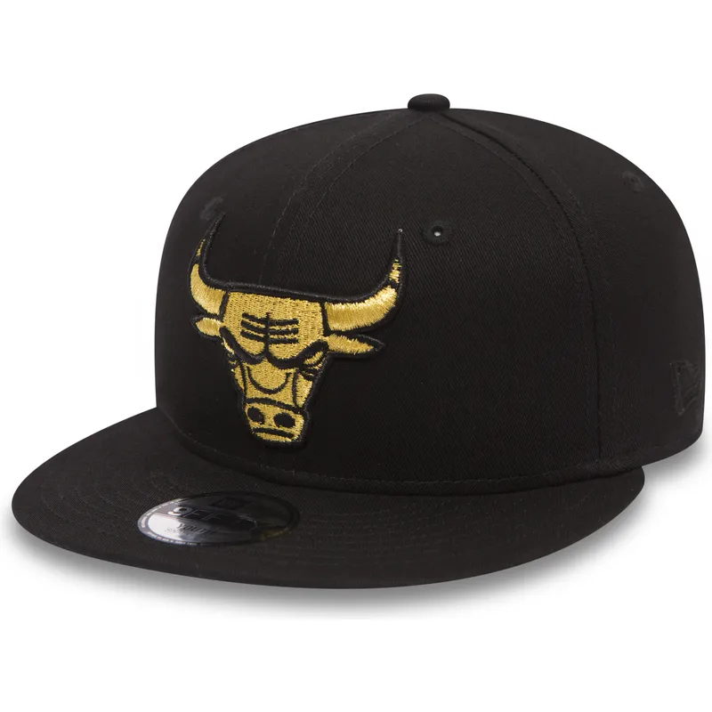 lippikset-littea-musta-snapback-lapsille-oro-9fifty-golden-chicago-bulls-nba-new-era
