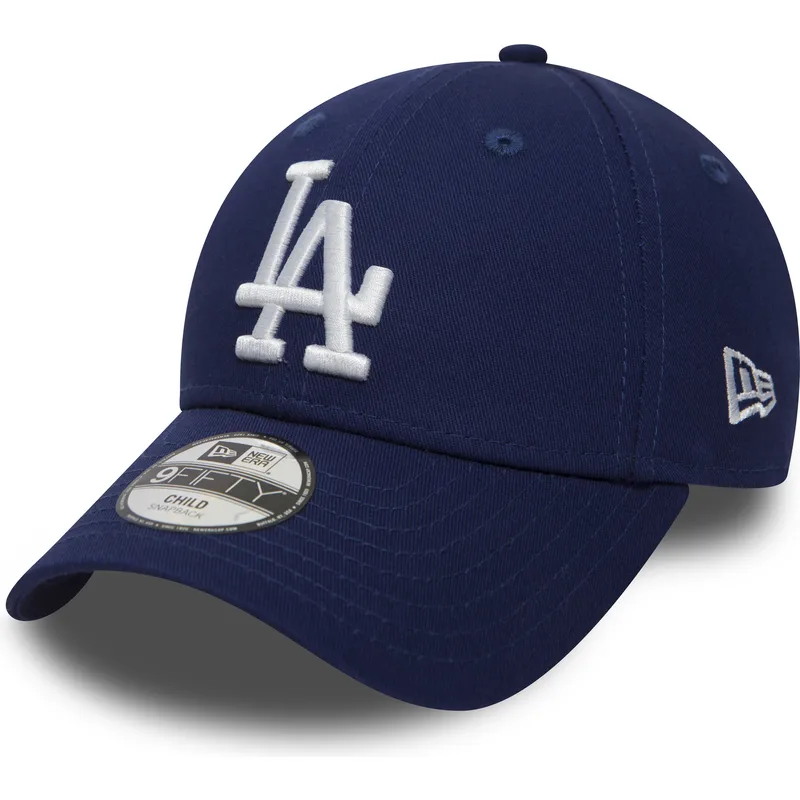 lippikset-kaareva-sininen-saadettava-nauha-lapsille-9forty-essential-los-angeles-dodgers-mlb-new-era