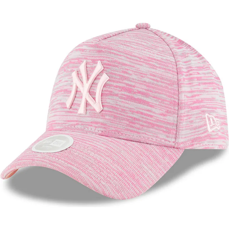lippikset-kaareva-vaaleanpunainen-snapback-ajustable-9forty-a-frame-engineered-fit-new-york-yankees-mlb-new-era