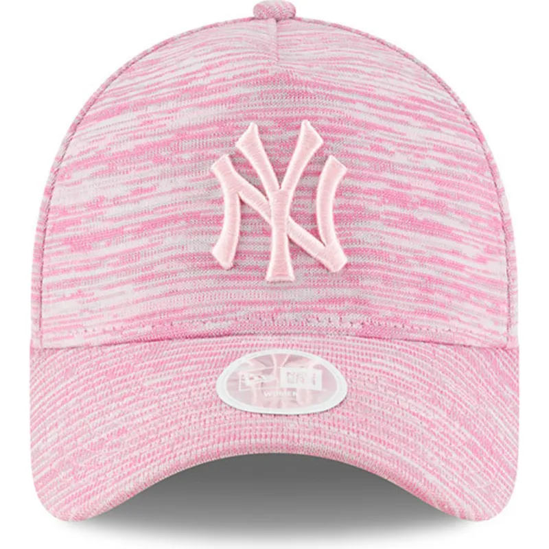 lippikset-kaareva-vaaleanpunainen-snapback-ajustable-9forty-a-frame-engineered-fit-new-york-yankees-mlb-new-era
