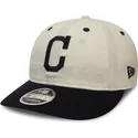 lippikset-littea-valkoinen-saadettava-nauha-9fifty-low-profile-flannel-cleveland-indians-mlb-new-era