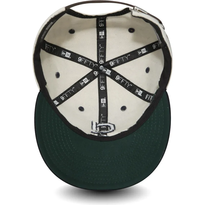 lippikset-littea-valkoinen-saadettava-nauha-9fifty-low-profile-flannel-cleveland-indians-mlb-new-era