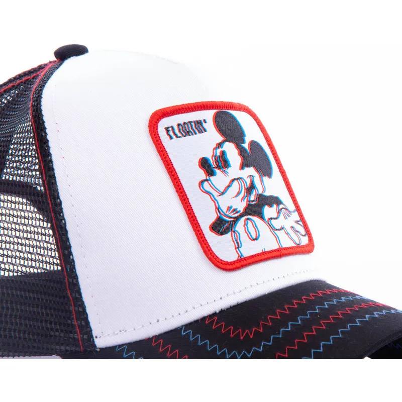 lippikset-kaareva-rekka-valkoinen-snapback-floatin-flo-mickey-mouse-disney-capslab lippikset-kaareva-rekka-valkoinen-snapback-floatin-flo-mickey-mouse-disney-capslab