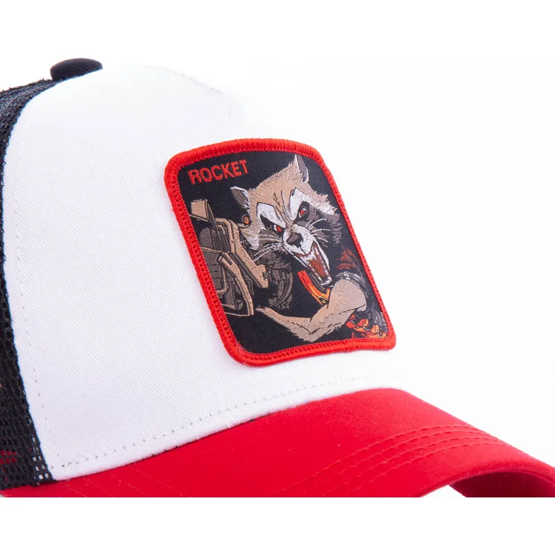 lippikset-kaareva-rekka-valkoinen-snapback-roc2-rocket-raccoon-marvel-comics-capslab lippikset-kaareva-rekka-valkoinen-snapback-roc2-rocket-raccoon-marvel-comics-capslab