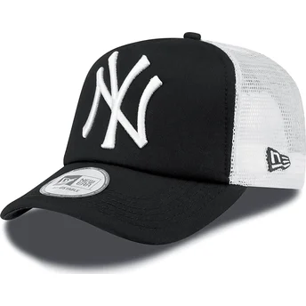 lippikset-kaareva-rekka-musta-snapback-clean-a-frame-new-york-yankees-mlb-new-era