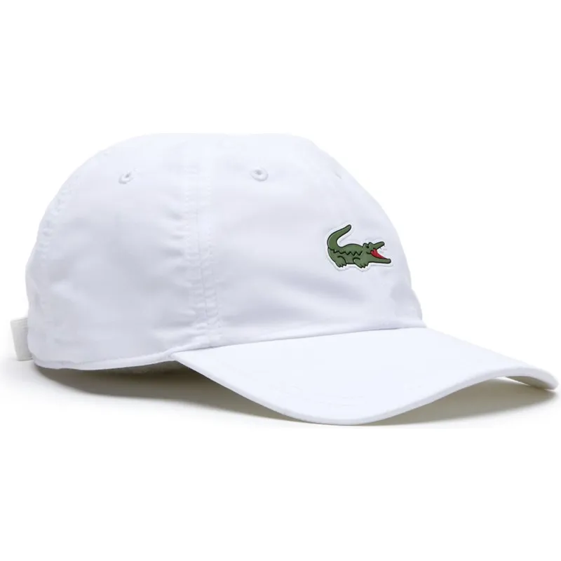lippikset-kaareva-valkoinen-saadettava-nauha-croc-microfibre-lacoste lippikset-kaareva-valkoinen-saadettava-nauha-croc-microfibre-lacoste
