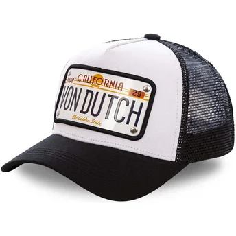 Lippikset kaareva rekka valkoinen säädettävä nauha placa California CAL1 Von Dutch
