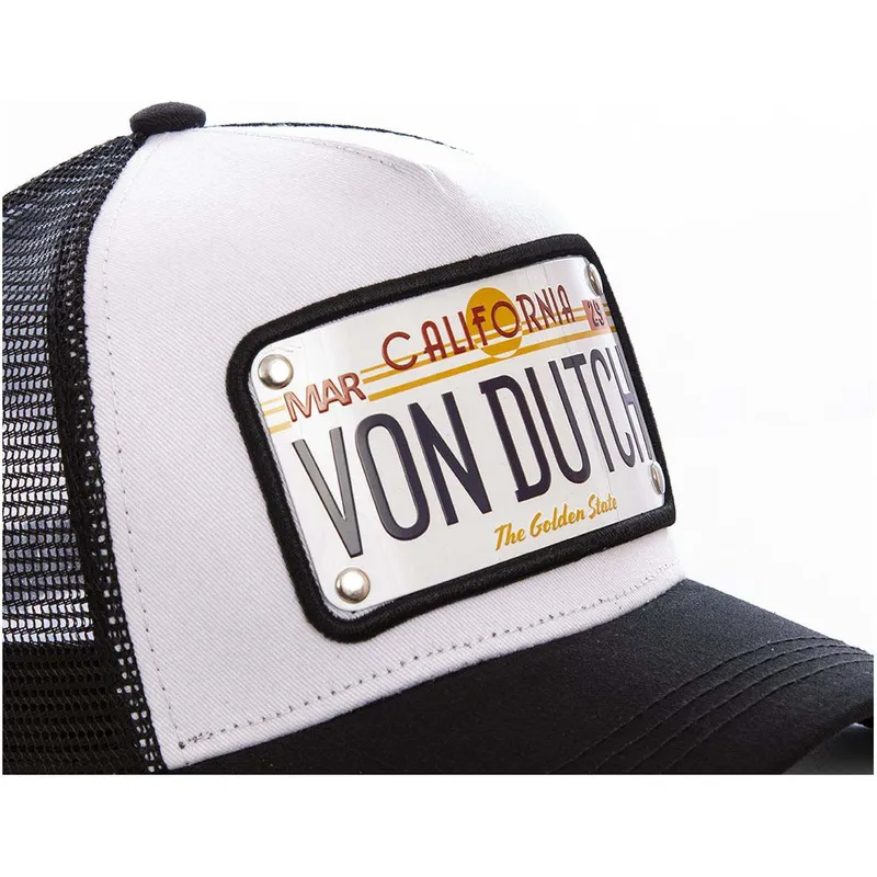 lippikset-kaareva-rekka-valkoinen-saadettava-nauha-placa-california-cal1-von-dutch