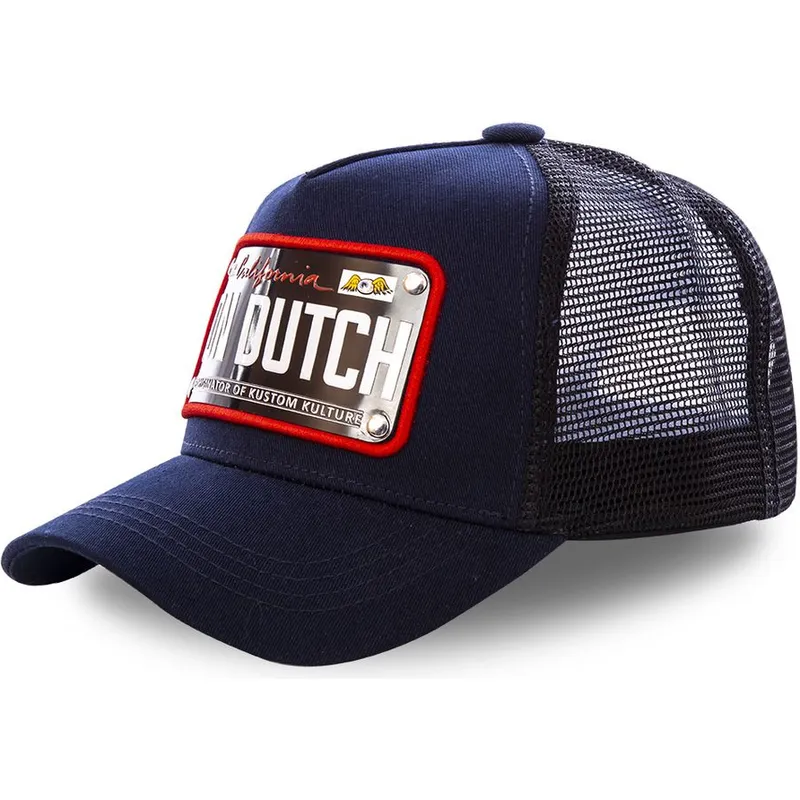 lippikset-kaareva-rekka-laivastonsininen-saadettava-nauha-placa-california-cal2-von-dutch