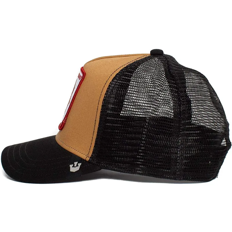 lippikset-kaareva-rekka-ruskea-snapback-two-beavers-the-farm-goorin-bros