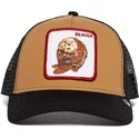 lippikset-kaareva-rekka-ruskea-snapback-two-beavers-the-farm-goorin-bros