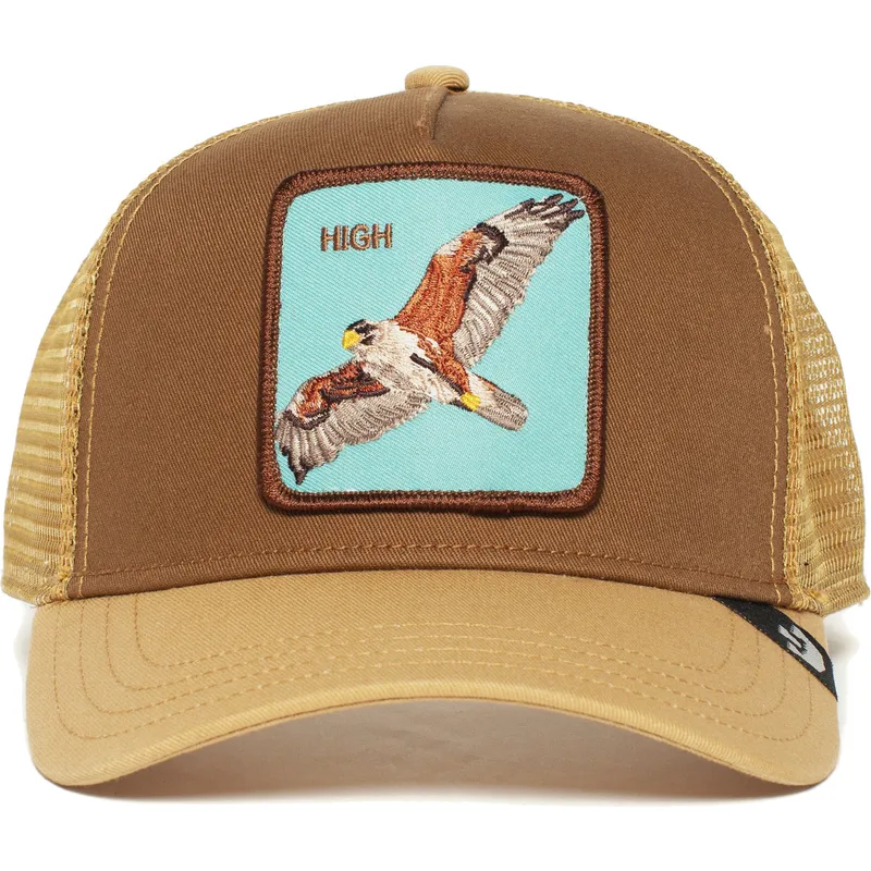 lippikset-kaareva-rekka-ruskea-snapback-high-the-farm-goorin-bros