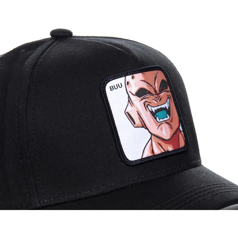 lippikset-kaareva-musta-snapback-buub-kid-buu-dragon-ball-capslab